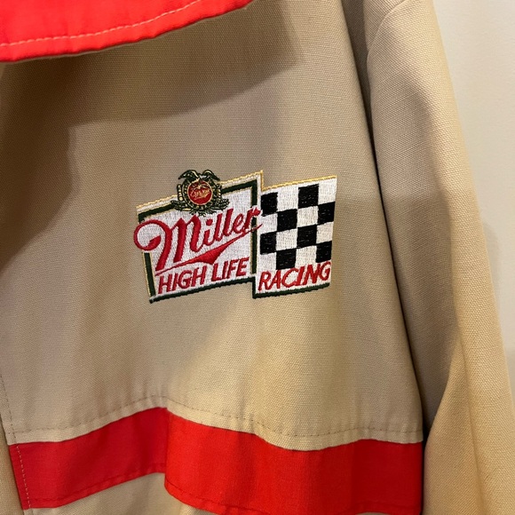 Vintage Miller High Life Racing Jacket - Bomber with Red Accents - Picture 4 of 5